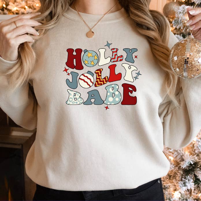 Christmas Sweatshirt, Women's, Unisex for wholesale by Crafty Mamas Creationz