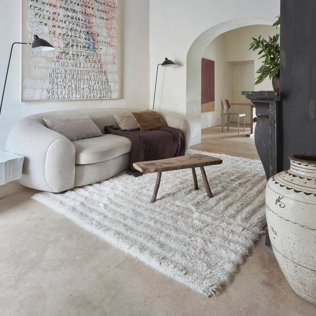 Lorena Canals - Wholesale Area Rug - Woolable Rug Dunes - Sheep White L6