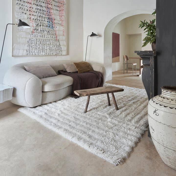 Lorena Canals - Vente Tapis - Tapis en laine Dunes - Blanc mouton L6