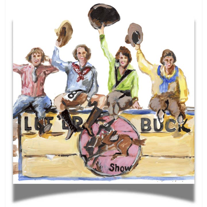 Fabuplates - Wholesale Wegwerpservet - Western 24ct Cocktailservetten Separates (3-laags) - Cowgirls0