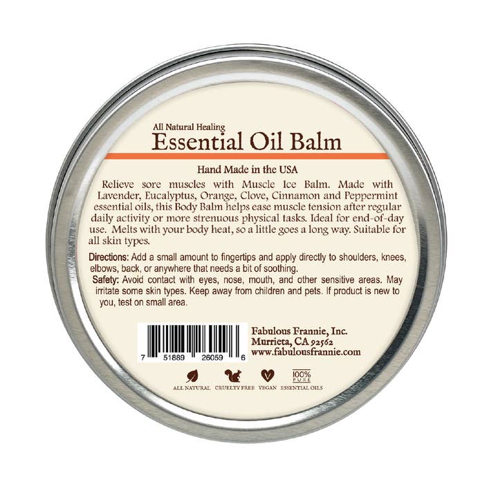 Fabulous Frannie, Inc - Wholesale Healing Salve/Balm/Cream - 3.5oz Essential Oil Healing Balms3