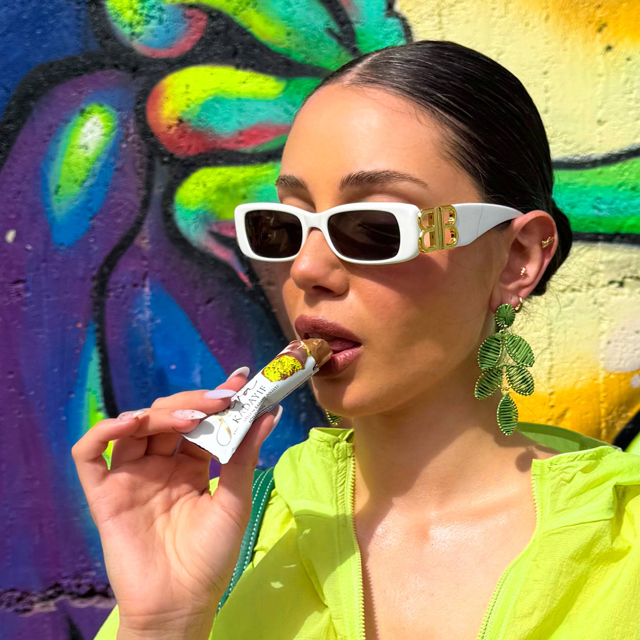 Patislove - Vente Barre chocolatée - Chocolat au lait fourré pistache et kadayif, 30 g5