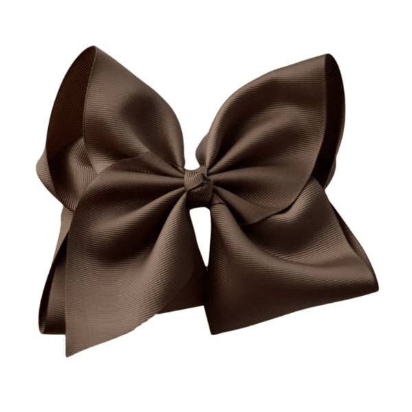 The Solid Bow - Wholesale Hair Bow - Kids - 6 inch Solid Grosgrain Bow/Alligator Clip25