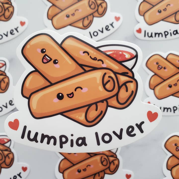 Muijistudio - Wholesale Sticker - Lumpia Lover Vinyl Sticker | Spring roll egg roll Asian food