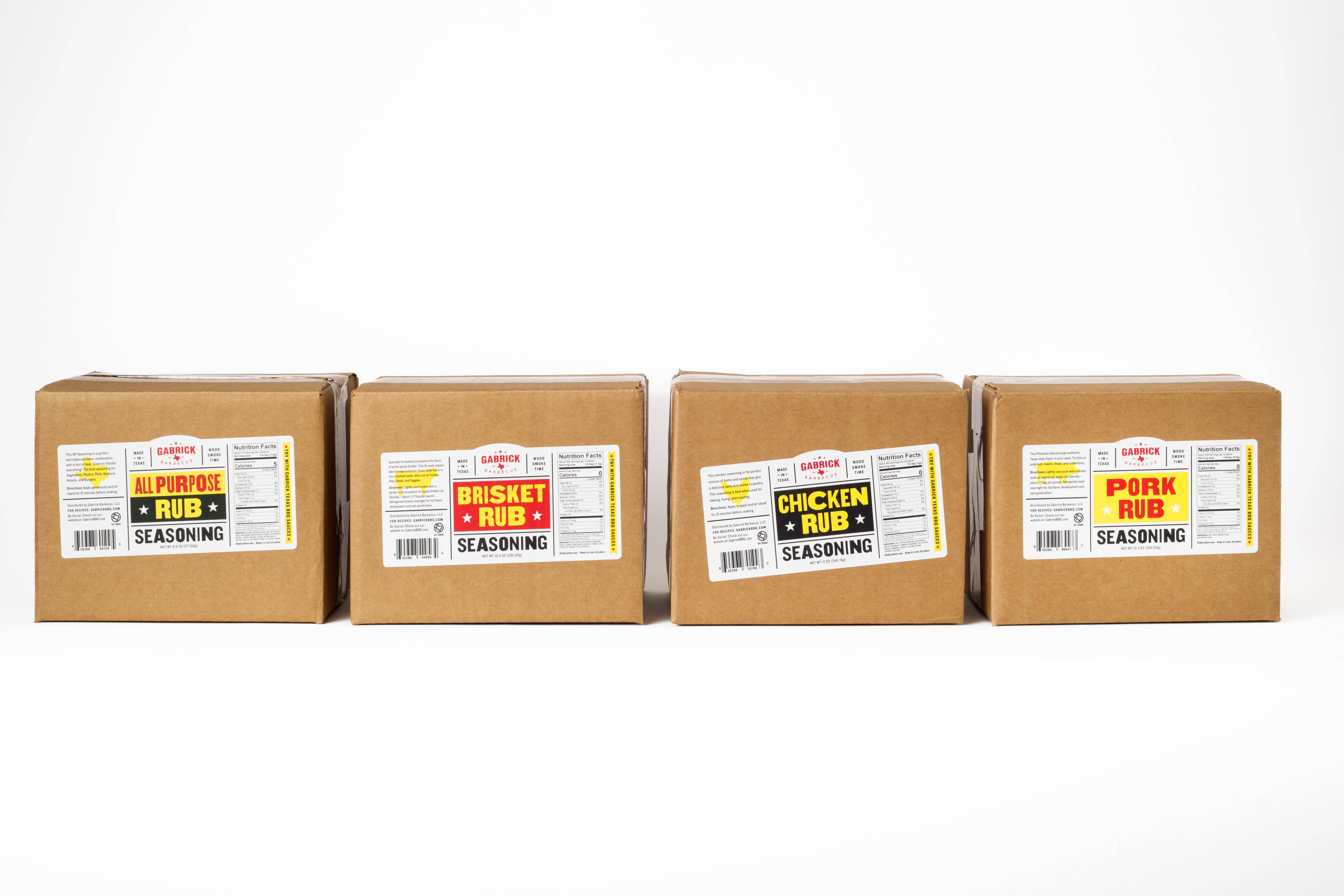 Gabrick BBQ Sauce Co. | Texas BBQ Sauce - Wholesale Rub - Retail BBQ Seasoning Set (4 flavors)4