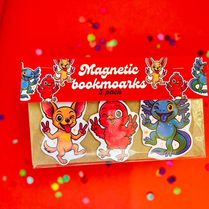 Pack de marque-pages magnétiques Animaux paisibles pour la vente par Gaec Studio