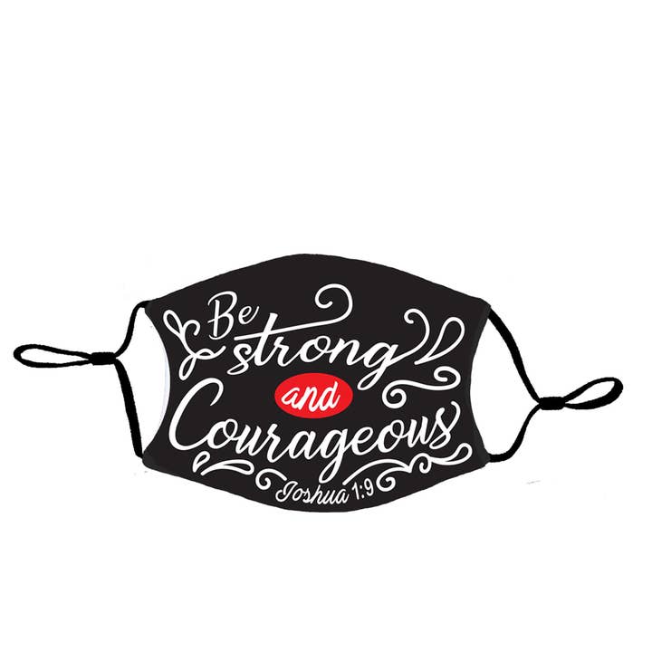 🍗BE STRONG AND COURAGEOUS FACE MASK for wholesale by Dicksons