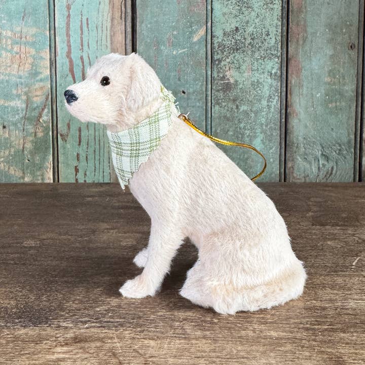 Knollwood Lane - Wholesale Ornament - Sitting Labrador Retriever With Bandana Ornament3