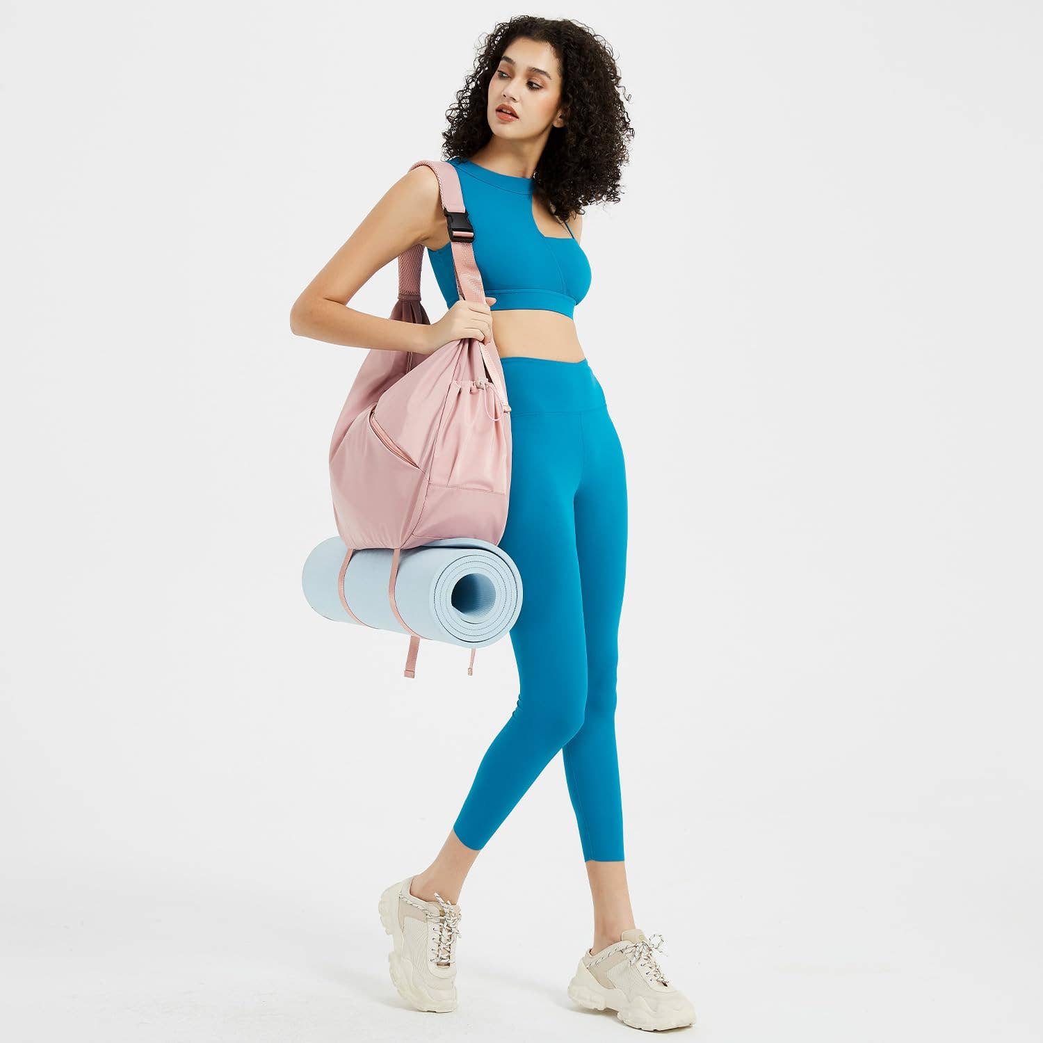 wandf - Vendita all'ingrosso Sacca da viaggio - Donna - Borsa a tracolla da palestra per il weekend con tasca umida11