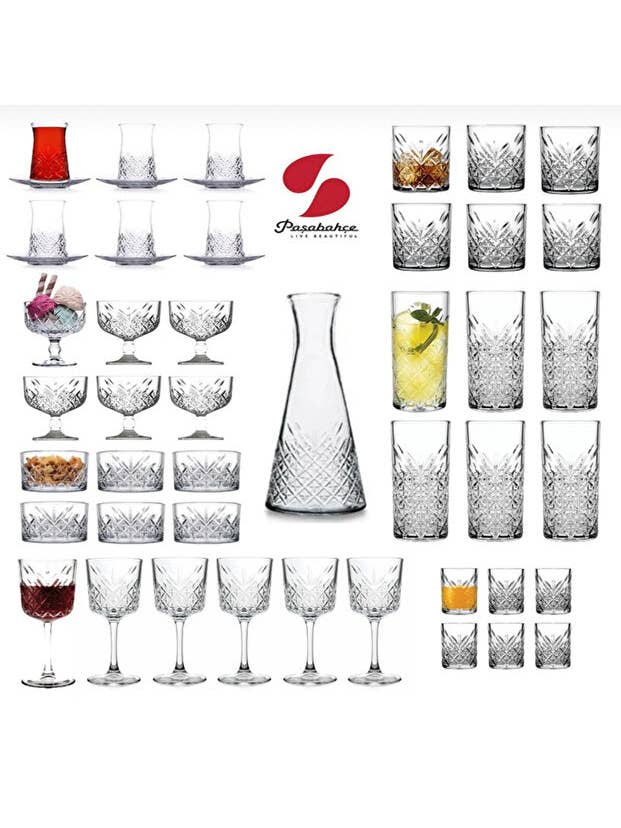 Pasabahce Timeless 49 Piece Premium Dinnerware Set - Bulk Wholesale for wholesale by Aladdin