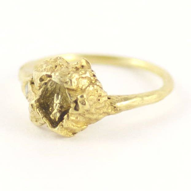 ELEGANTE HOCHZEIT SOLITÄR SEEPOCKEN GOLDRING für den Großhandel von Grace Gow