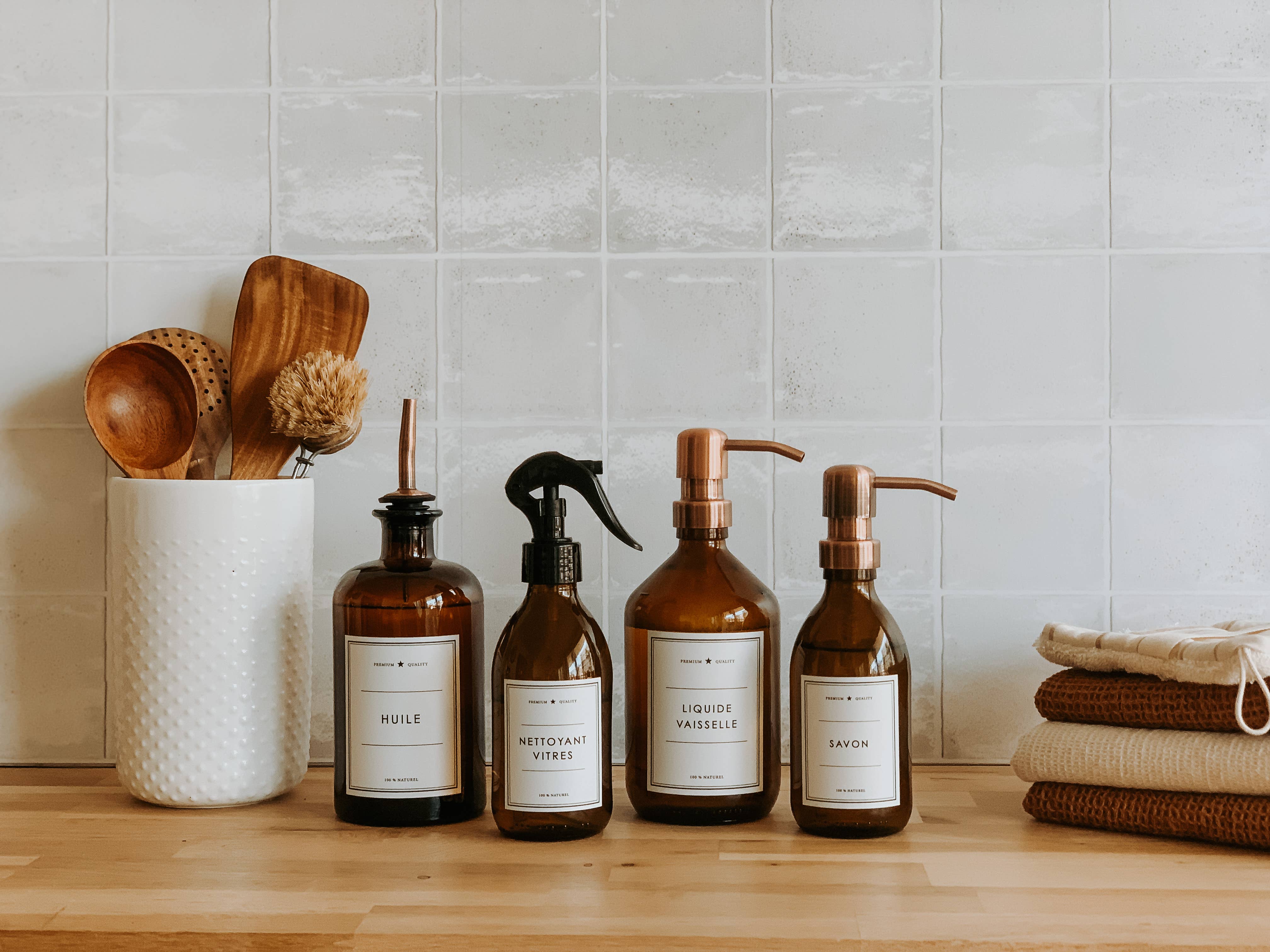 Les Flacons de l’Apothicaire - Vendita all'ingrosso Dispenser per sapone - Flacone ambra per detersivo per piatti3