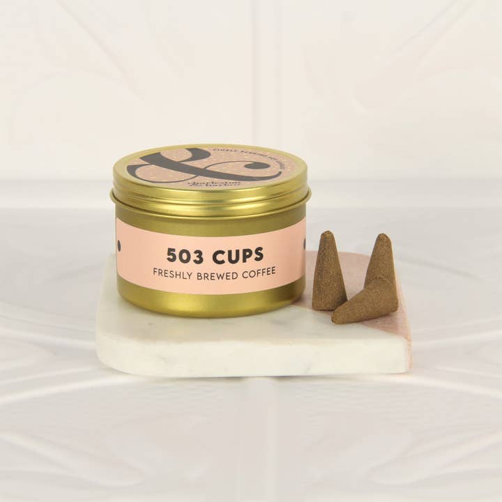 Charleston & Harlow Candle Co. - Wholesale Wierook - 503 kopjes koffiegeurende wierookkegels2