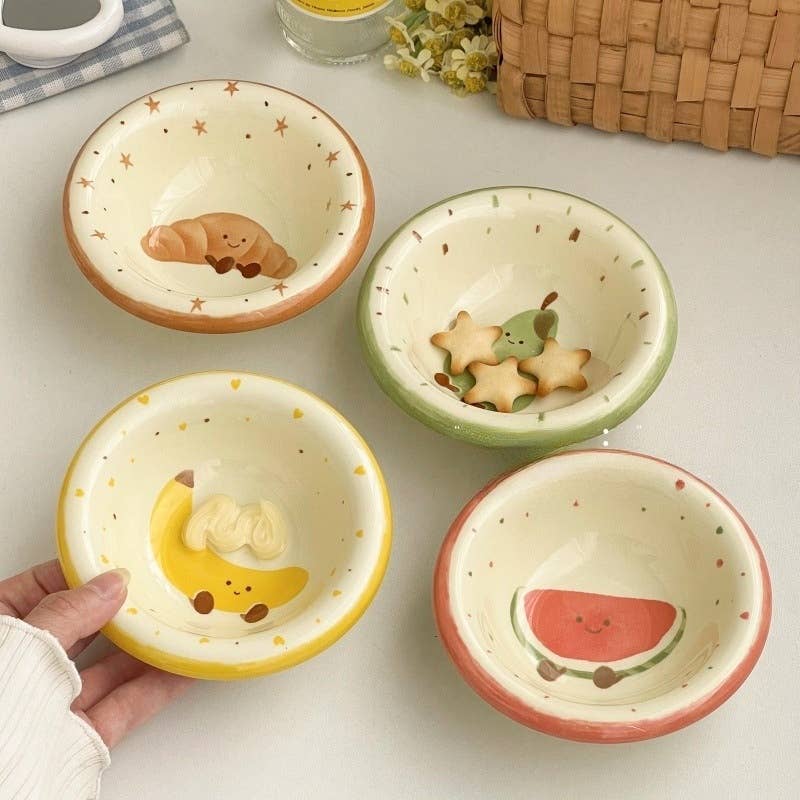 Otterware - Wholesale Condiment/Dip Bowl - Hand-Painted Fruit & Pastry Ceramic Dipping Bowls7