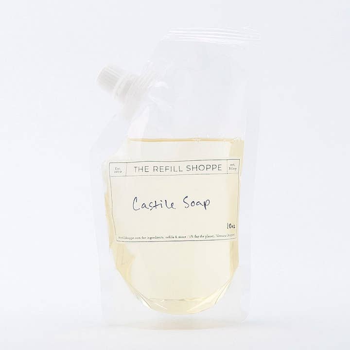 Recharge de savon de Castille pour la vente par The Refill Shoppe
