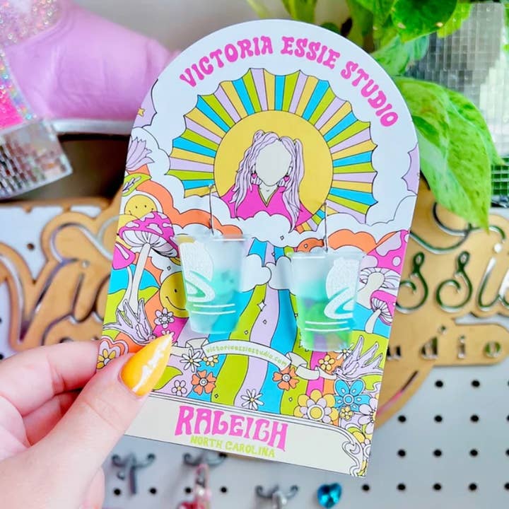 Victoria Essie Studio - Wholesale Dangle Earrings - Baja Blast Taco Bell Food Earrings