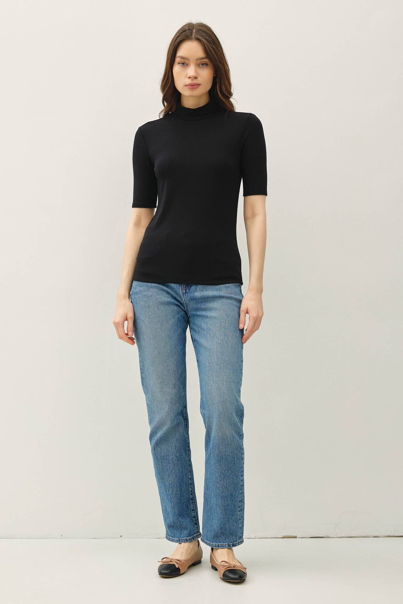 Be Cool - Vente Haut en maille – femme - HAUT EN MAILLE À COL MONTANT À MANCHES COURTES17