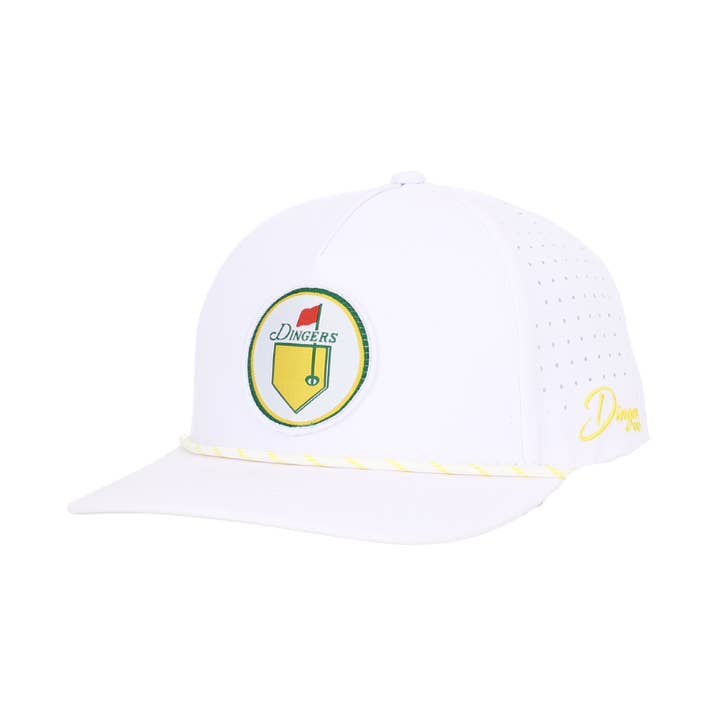 Georgia Home Run Golf Hat White for wholesale by Dingers Golf Co