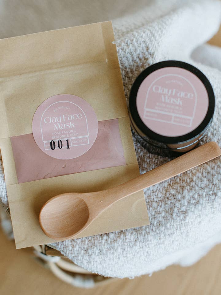 Masque visage à l'argile rose kaolin pour la vente par FastingHouse