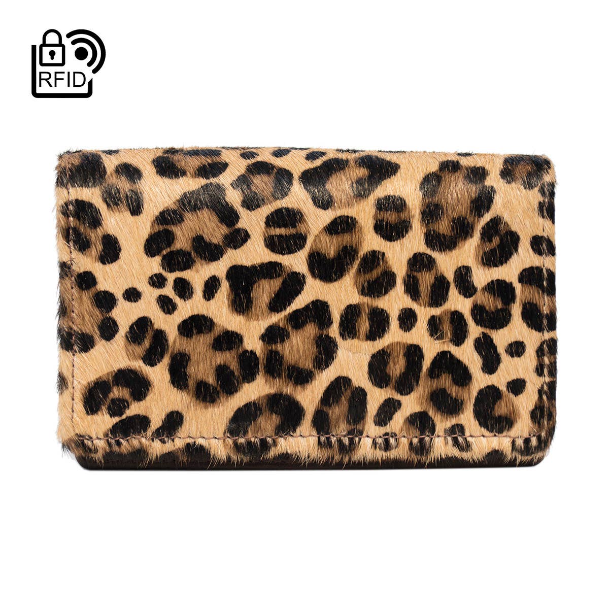 Arrigo - Wholesale Wallet - Women's - Dark Brown Leather Ladies Wallet - Animal Print - Arrigo6
