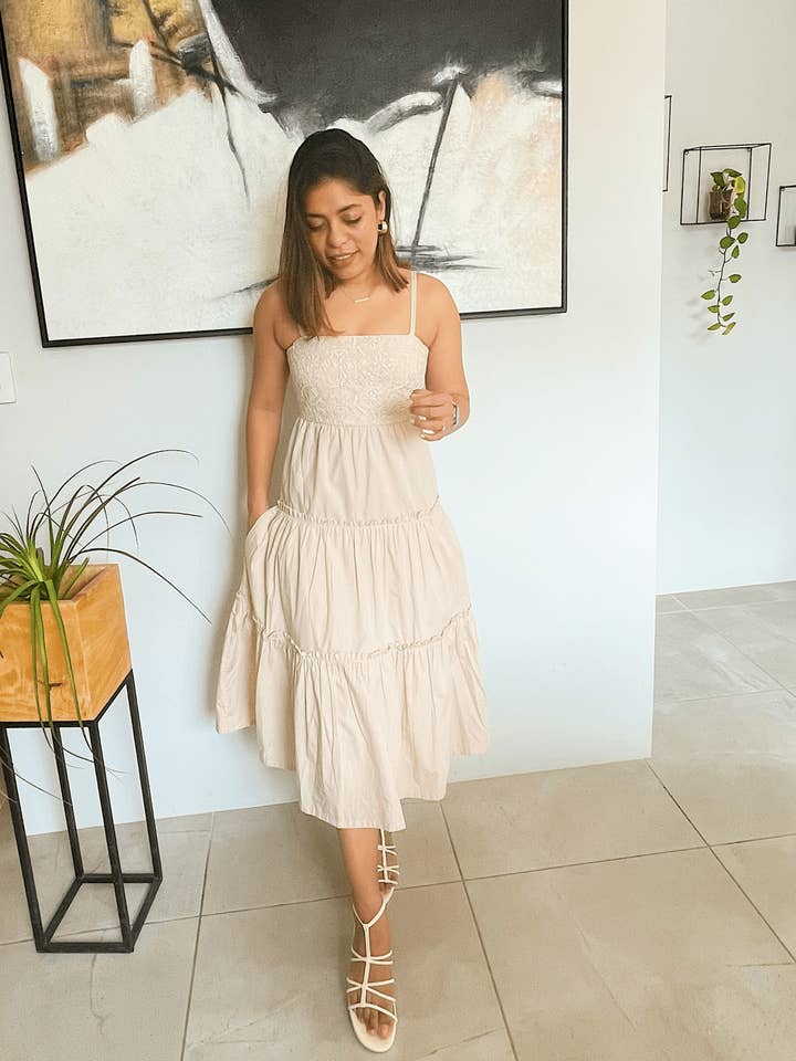 Kaasida | Women Fashion Boutique - Wholesale Dress - Women's - Zaafira Tiered Midi Dress20