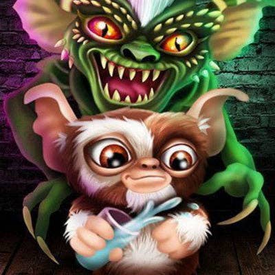 Art for Anxiety - Wholesale Wall Accent - Gremlin 50x50cm Round