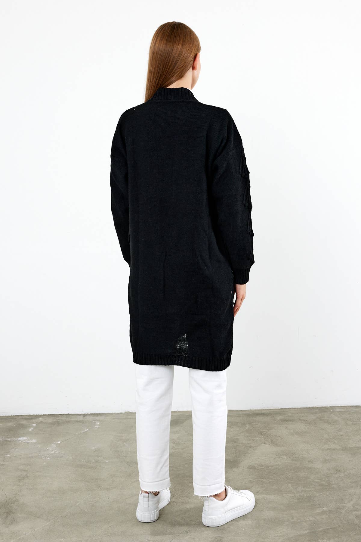 VAV NEW YORK – wholesale Kofta - Dam – Lång stickad kofta medellång stickad cardigan 37201