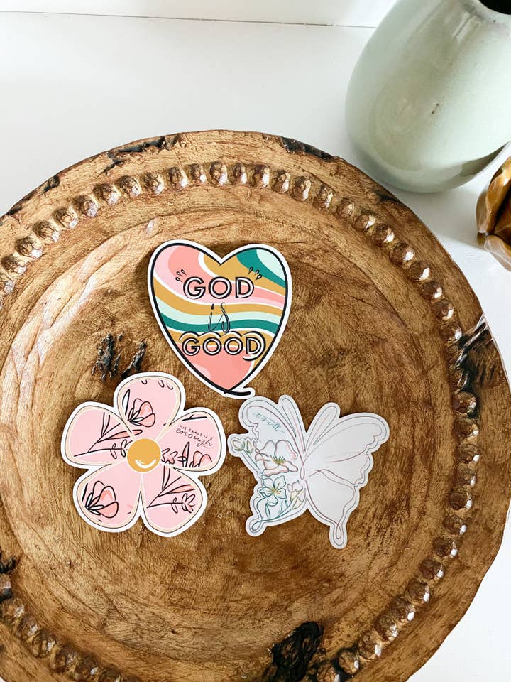 "Sunny Days" Vinyl Stickers for wholesale by Seed & Sow Clay Company