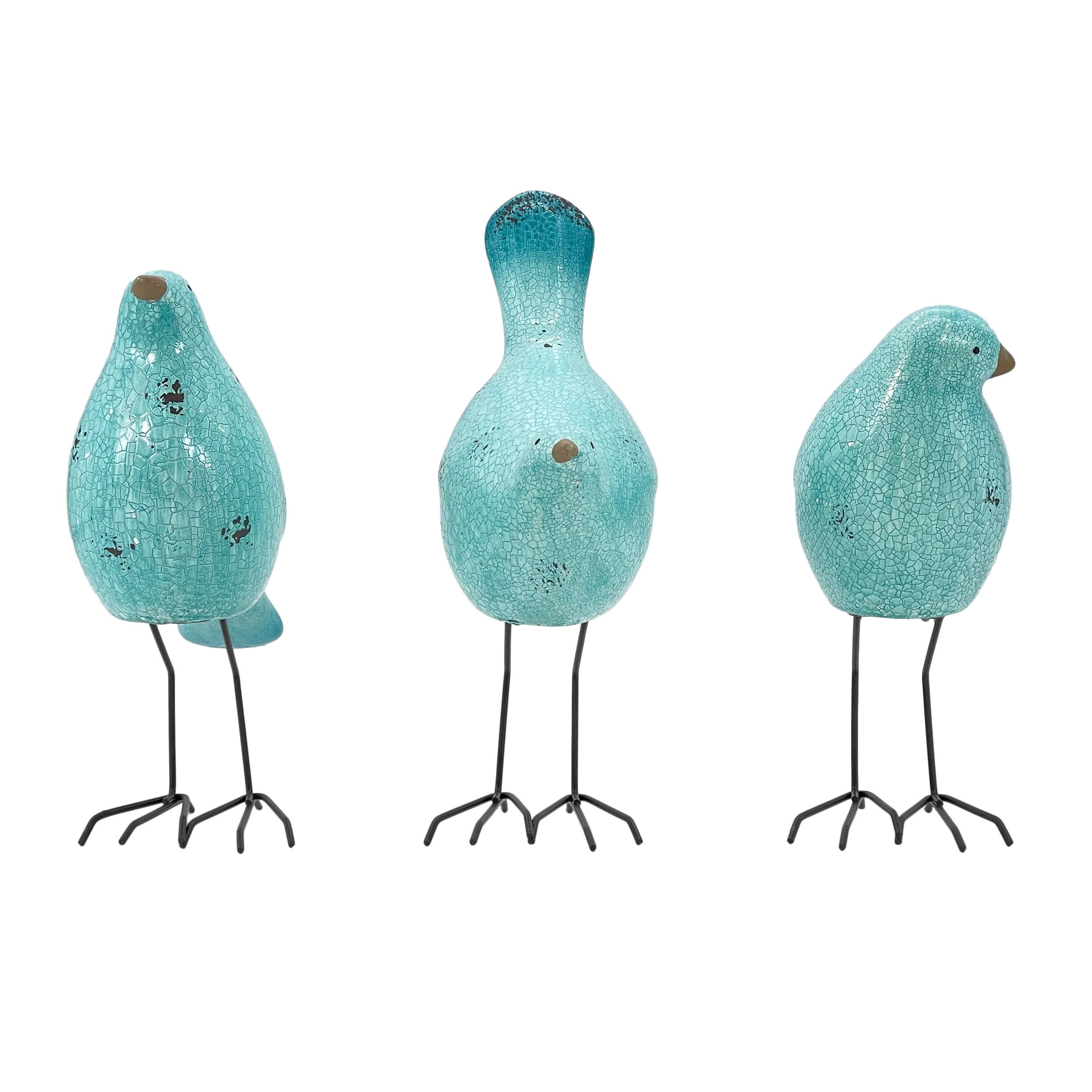 Galt International Company - Wholesale Decorative Figurine - Spring & Easter Little Bird Outdoor Statue  9.5" Tall (S/3)11