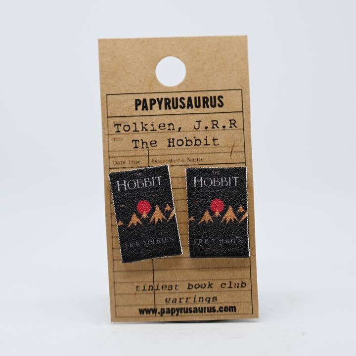 Tiniest Book Club Earrings- The Hobbit for wholesale by Papyrusaurus