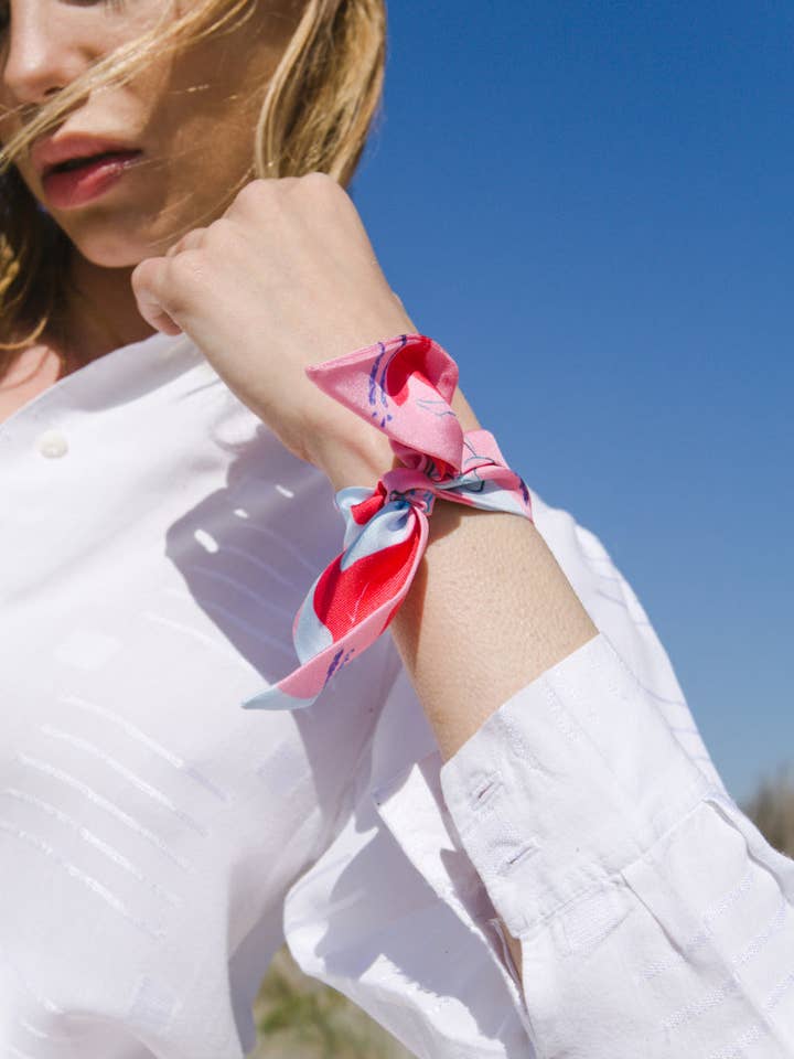 Fig tree silk bracelet for wholesale by Petitjean Paris