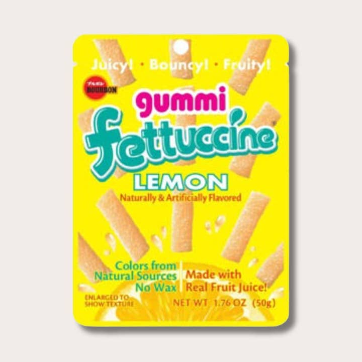Fettuccine Lemon Chewy Candies for wholesale by Tanuki Towne