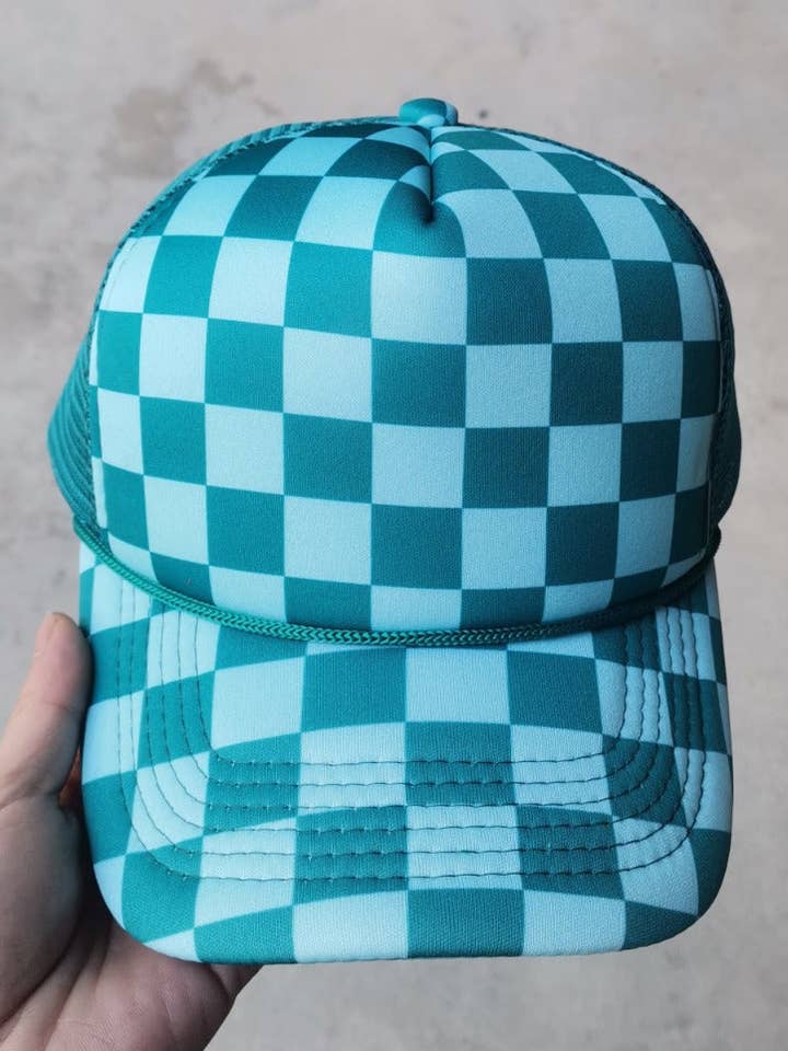 Gorra Trucker Frontal Aqua/Verde Bosque para venta al por mayor de Texas Transfers