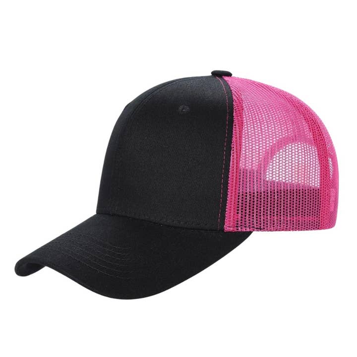 DOBBI - Venta al por mayor Gorra trucker - Unisex - Gorra de malla Curve Trucker de 6 paneles8