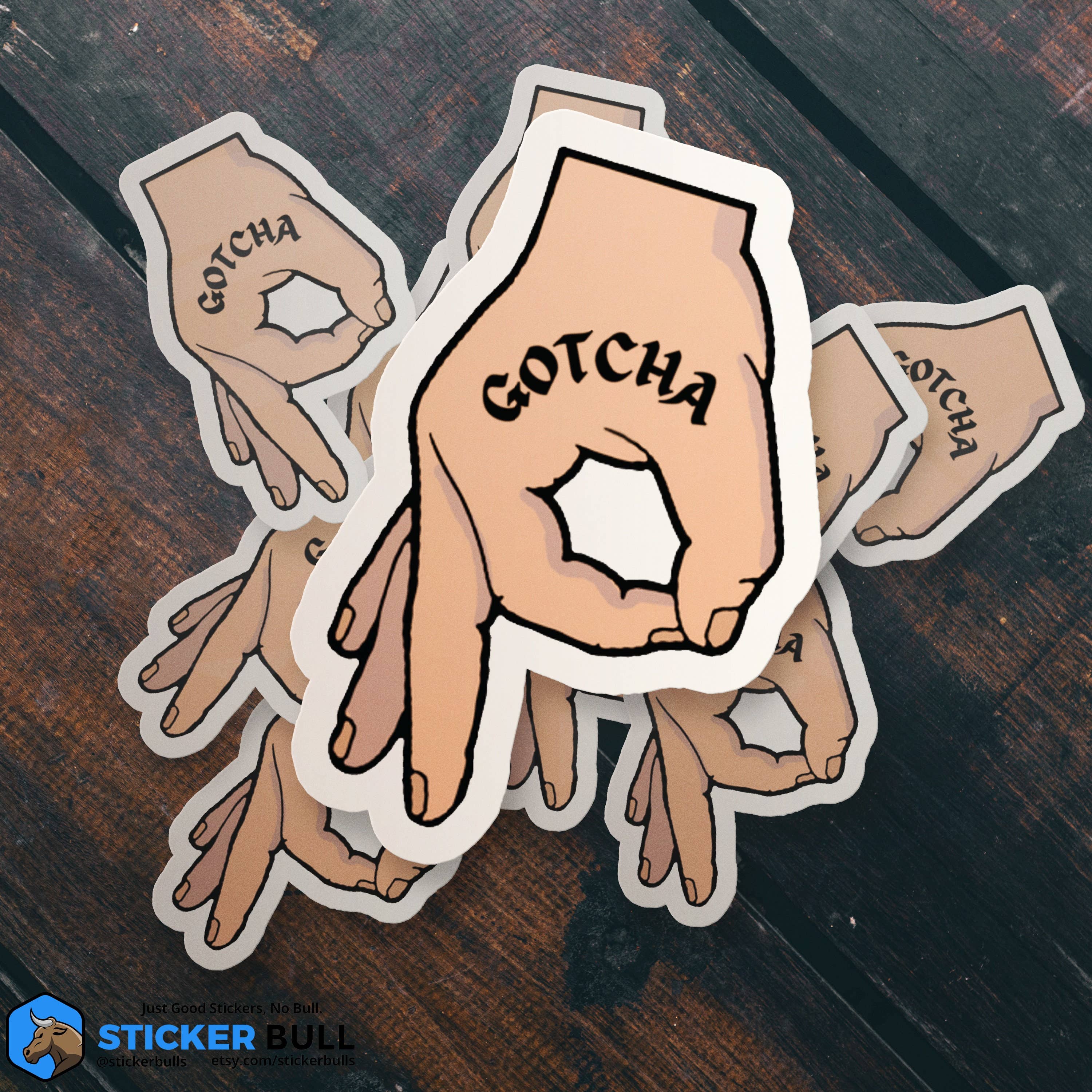 Sticker Bull - Wholesale Sticker - Circle Game Sticker, grappige cirkel handsticker, meme-sticker, grap waterdichte vinylsticker sticker voor telefoon, auto of laptop, grapsticker6