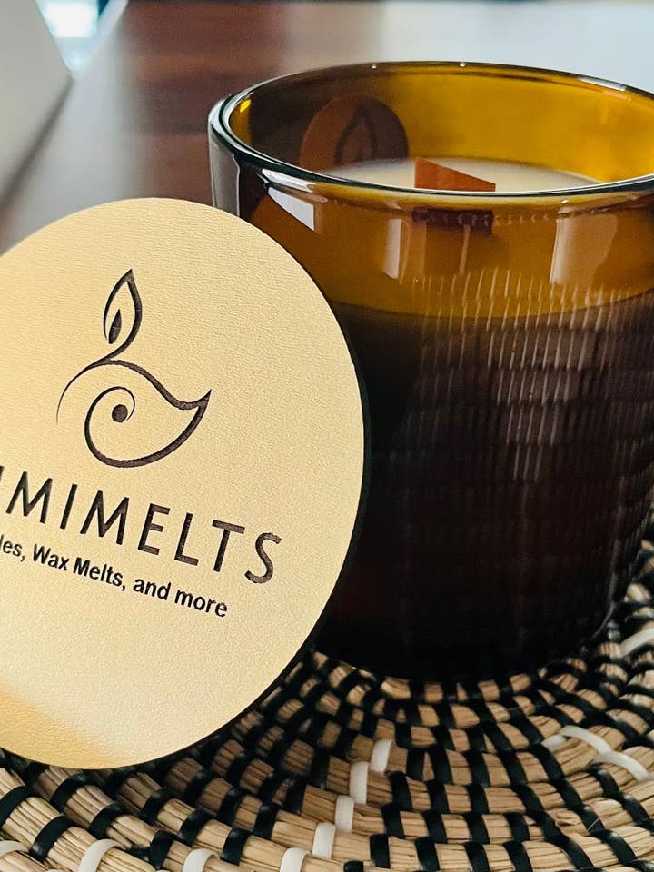 12oz Golden Glow Citrine Candle (Harvest & Hearth) for wholesale by LumiMelts