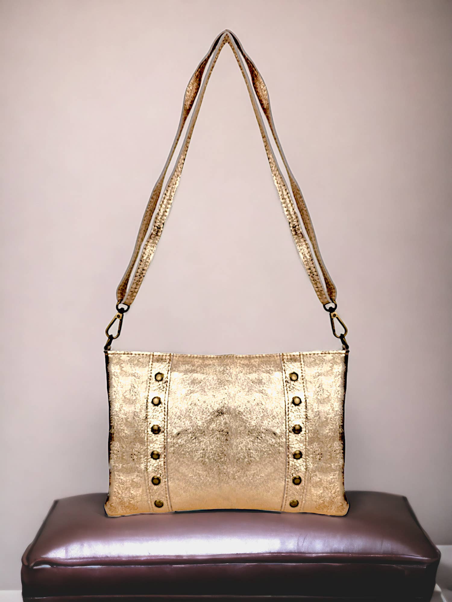 ITALIAN'S LEATHER - Wholesale Schoudertas - Dames - Celia ² schoudertas van suède leer29