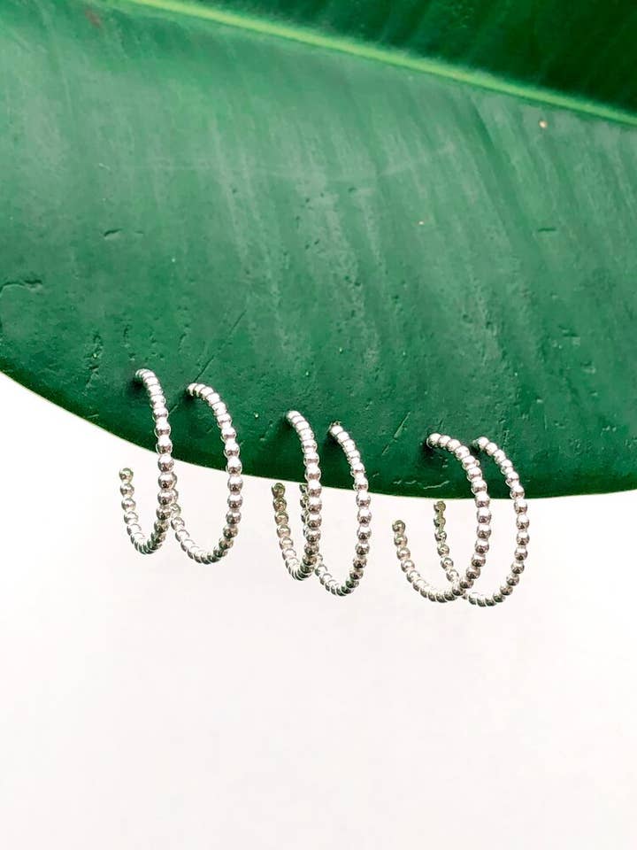 Large Dew Drop Hoops for wholesale by Zanny Adornments