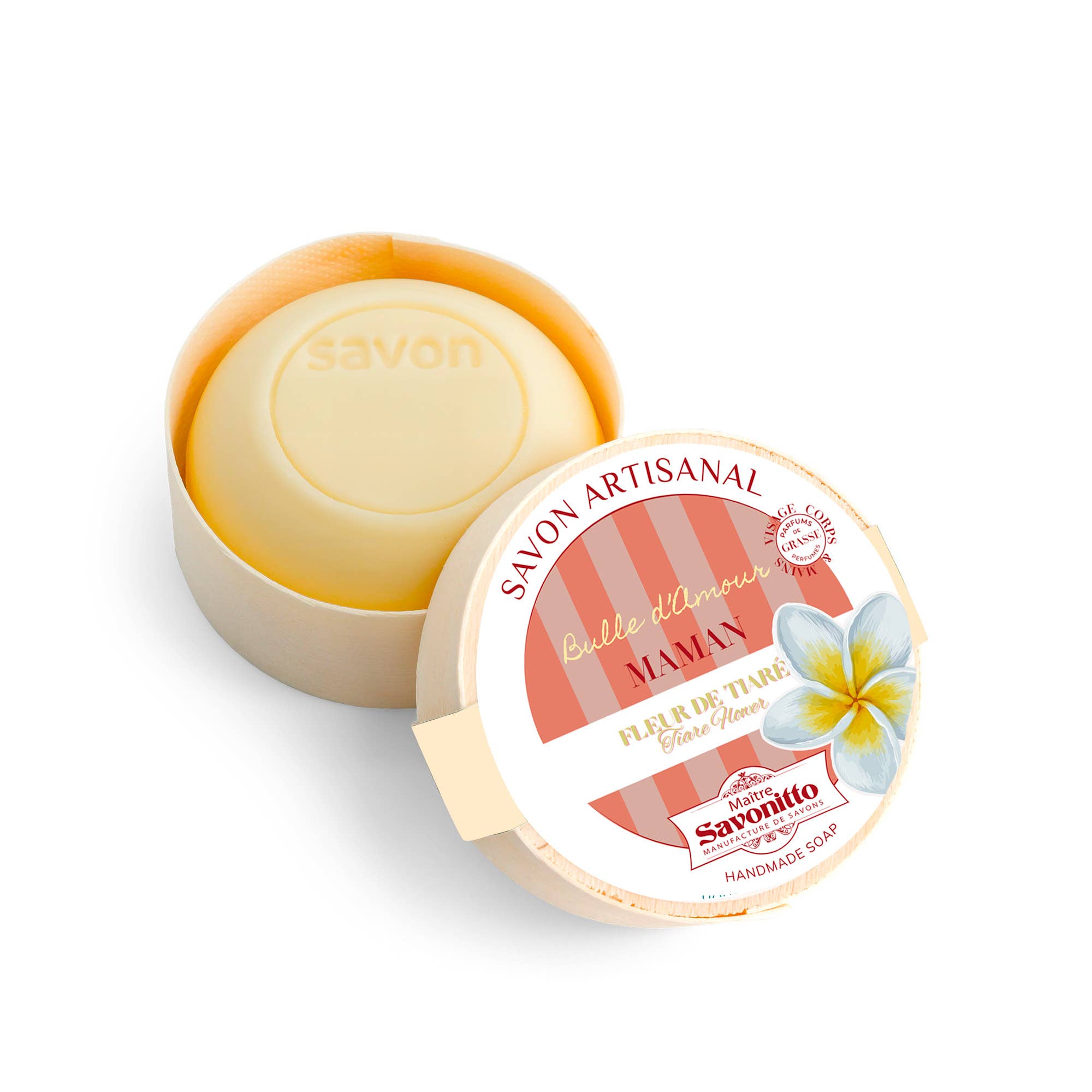 MAITRE SAVONITTO - Wholesale Bar Soap - Tiare Flower Soap 100g - Special Mother's Day Edition0