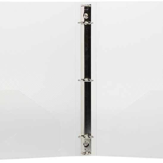 JAM PAPER - Wholesale Binder - JAM Plastic 1 inch Binder, Clear 3 Ring Binder, 1/PK1