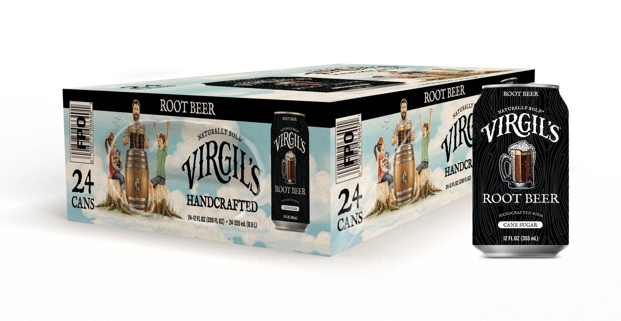 Reed’s, Inc. - Wholesale Soda/Carbonated Drink - VIRGIL'S HANDCRAFTED ROOT BEER CANS