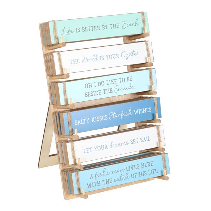 Something Different Wholesale – wholesale Sign – Set of 36 Nautical Block Signs on Display2