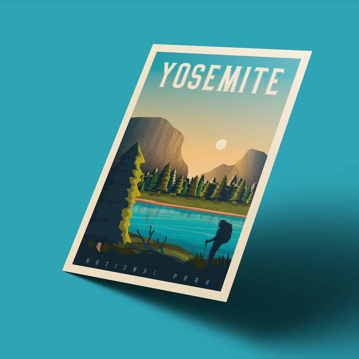 Olahoop Travel Posters - Wholesale Poster - Yosemite National Park - United States Travel Poster4