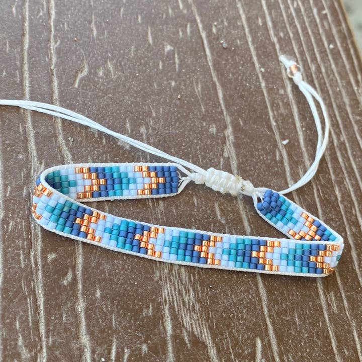 Bracelet fait main en Miyuki - M pour la vente par Kirin Koncept