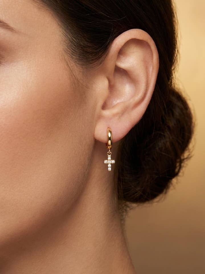 Øreringe i rustfrit stål 124AQ555 for engroshandel hos BYREN | ÉLINE L'ATELIER