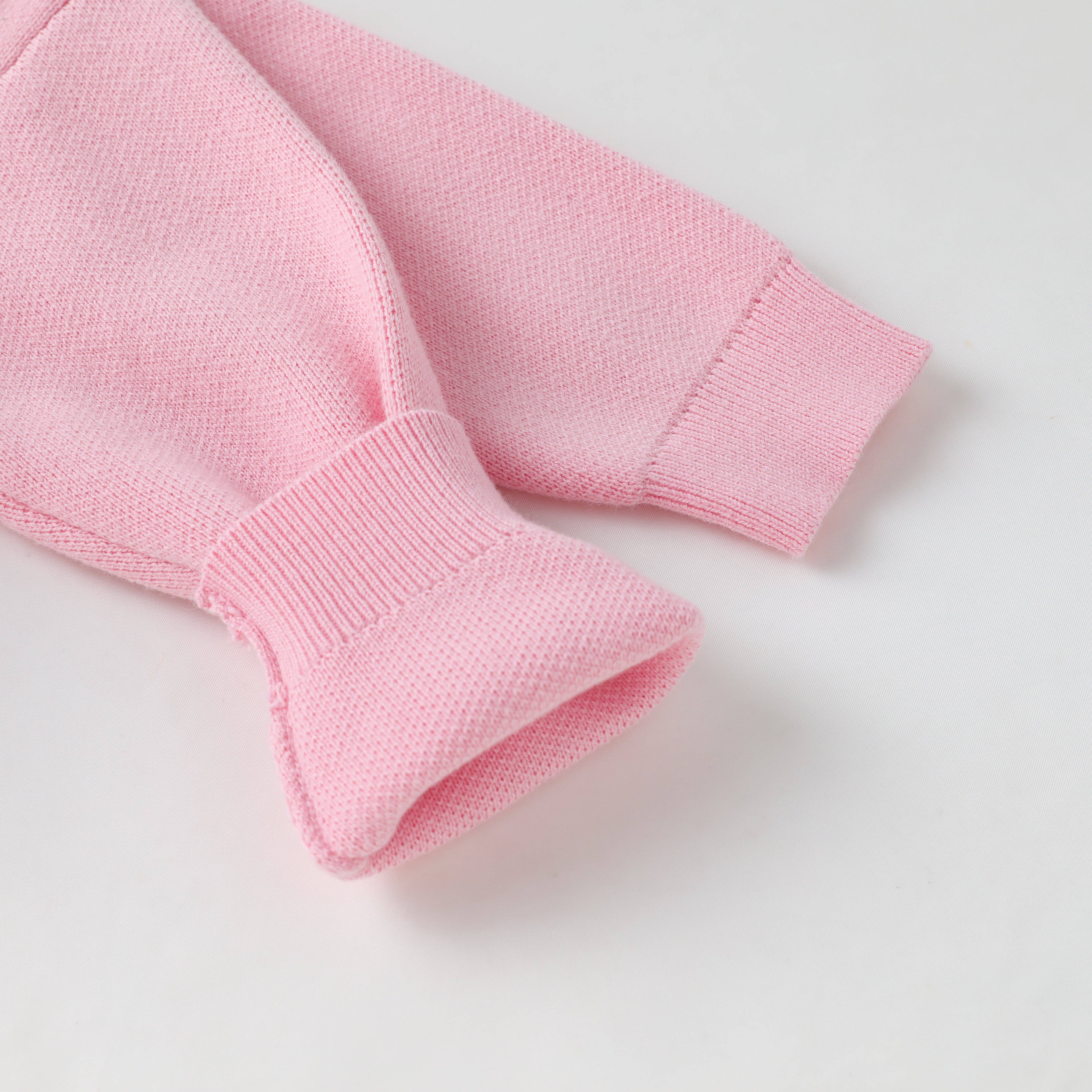 Lil Cactus - Wholesale Knit Sweater - Kids - Pink Christmas Sparkle Bow Sweater2