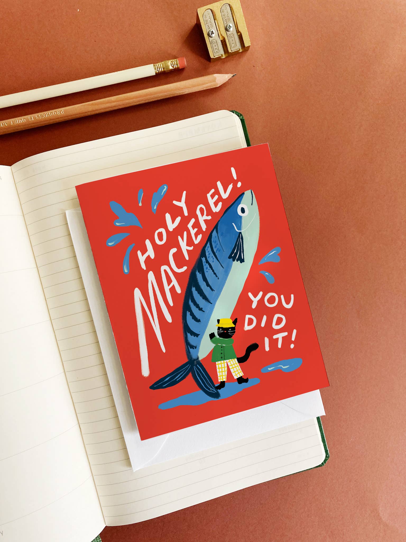 Karen Schipper - Wholesale Congratulations Card - Holy Mackerel - Fish Pun Congratulations Card1