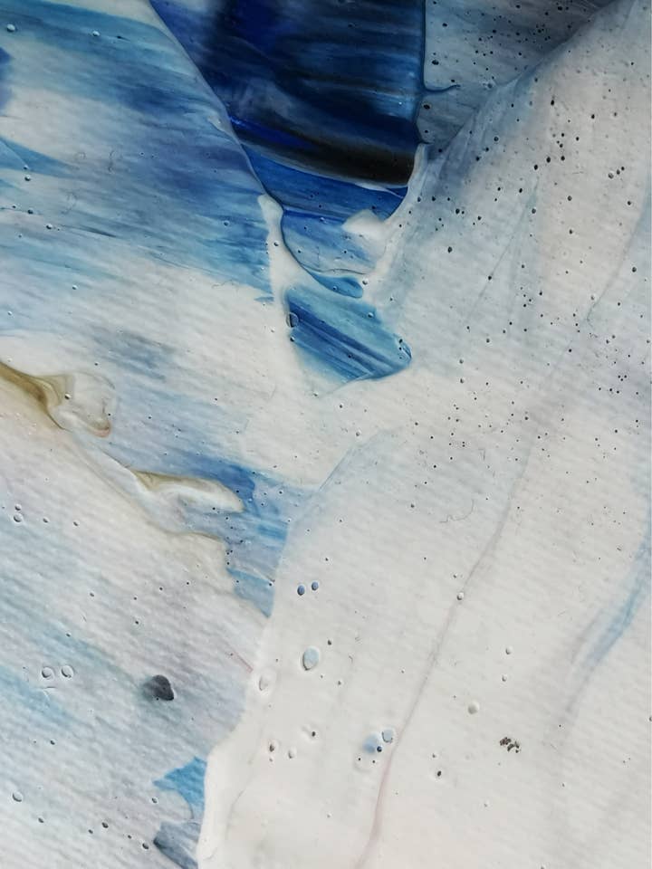 The Watercolor Blue Print for wholesale by Blossom & Bloom