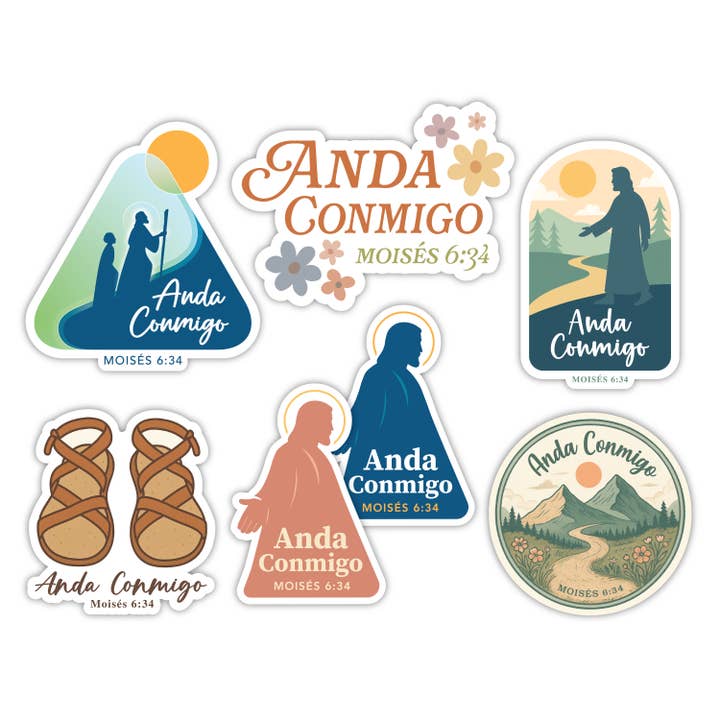 SPANISH 2026 Youth Theme Stickers, Anda Conmigo Stickers for wholesale by JasmineTreeDesign