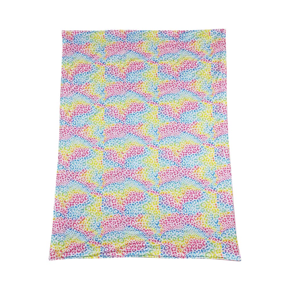 Aier Wholesale - Wholesale Bedding Blanket - Kids & Baby - Baby Girls Pink Colorful Leopard Minky Blankets3